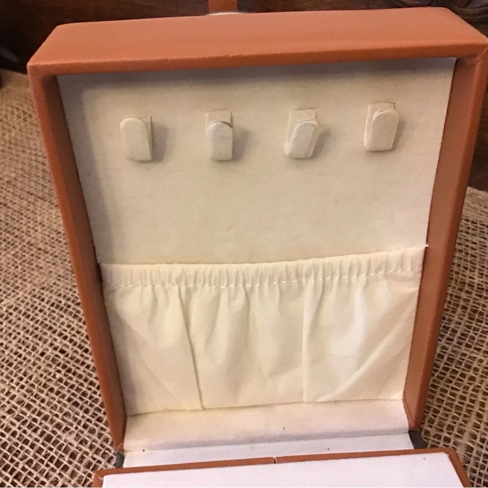Vintage Jewelry Travel Organizer Case Multiple Compartments Snap Lock Closure